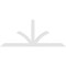 Ekena Millwork Richland Architectural Grade PVC Gable Bracket, 84"W x 35"H x 2"D x 4"F, 10/12 Pitch GBP084X35X0204RIC00 - alternate 2